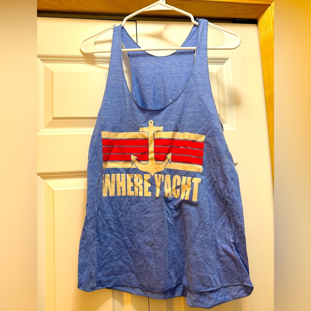 American Apparel Heather Blue Tank Top